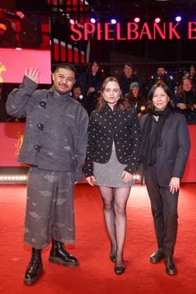 Berlinale Closing Gala Khozy Rizal, Lena Urzendowsky, Kim Yutani Red carpet for the closing gala of the 76th Berlinale at the Berlinale Palast, Berlin, date 21 02 2026 Copyright: xEventpress Kratschx