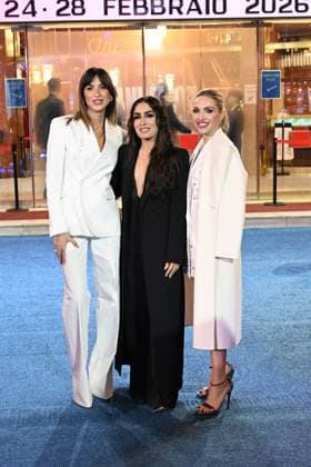 Sanremo: 76th Italian Song Festival. Primafestival. Pictured: Ema Stokholma, Manola Moslehi, Carolina Rey  Copyright: xMaurizioxD Avanzox xipa-agency.netx xMaurizioxDxAvanzox IPA_Agency_IPA71837294