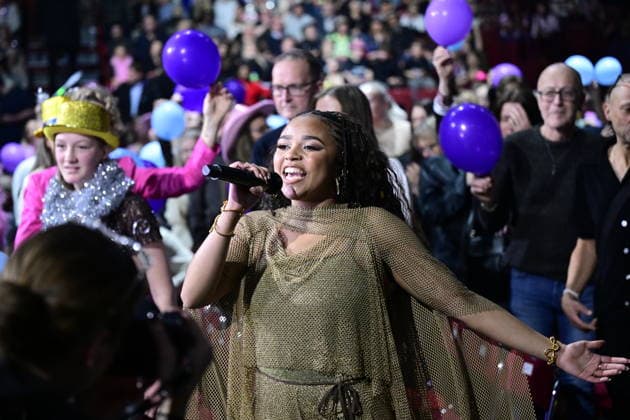 MALMÖ, SWEDEN 20260221 Cimberly Wanyonyi took the second place in the final with the entry Eternity in round 4 of Melodifestivalen 2026 in Malmö Arena on Saturday MALMÖ SWEDEN x50090x  Copyright: xJohanxNilsson TTx MELODIFESTIVALEN 2026 MALMÖ 4nlvJ9PX5zM