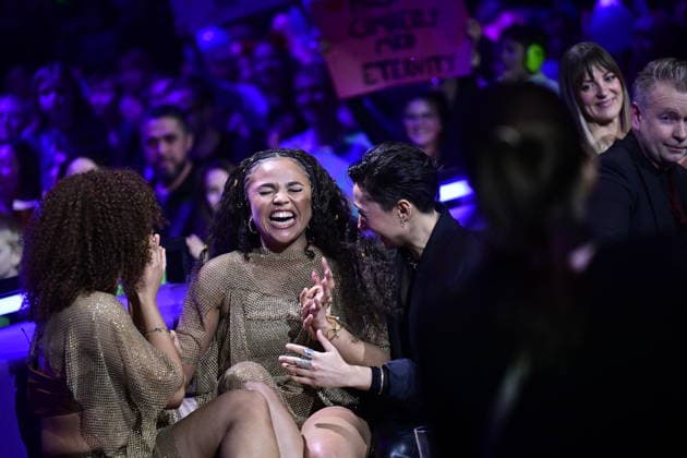 MALMÖ, SWEDEN 20260221 Cimberly Wanyonyi took the second place in the final with the entry Eternity in round 4 of Melodifestivalen 2026 in Malmö Arena on Saturday MALMÖ SWEDEN x50090x  Copyright: xJohanxNilsson TTx MELODIFESTIVALEN 2026 MALMÖ __MDGkShHRM