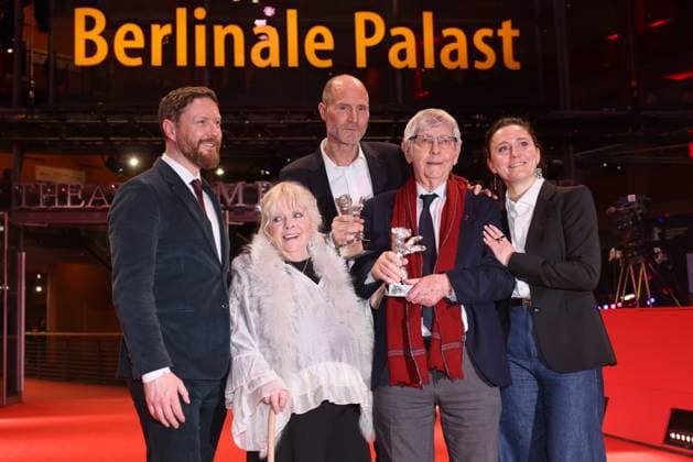 Berlinale Award Winner 2026 Tristan Goligher, Anna Calder Marshall, Lance Hammer, Tom Courtenay Winner Silver Bear of the 76th Berlinale at the Berlinale Palast, Berlin, date 21 02 2026 Copyright: xEventpress Kratschx