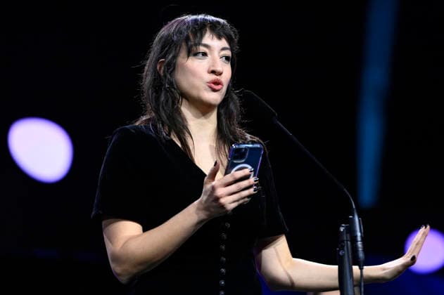 Marie Rose Osta receives the Golden Bear for Best Short Film Yawman ma walad Someday a Child at the Closing Ceremony and Award Ceremony at the Berlinale 2026 76 Berlin International Film Festival in the Berlinale Palast Berlin, 21 02 2026 Foto:xN.xKubelkax xFuturexImagex closing_6332
