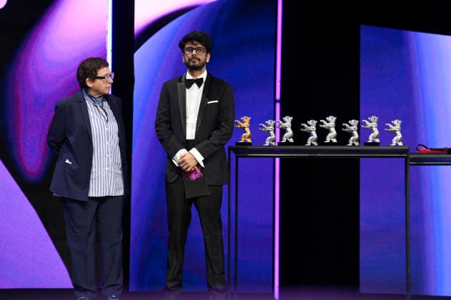 B Ruby Rich and Shaunak Sen at the Closing Ceremony with Award Ceremony at the Berlinale 2026 76 Berlin International Film Festival in the Berlinale Palast Berlin, 21 02 2026 Foto:xN.xKubelkax xFuturexImagex closing_6334