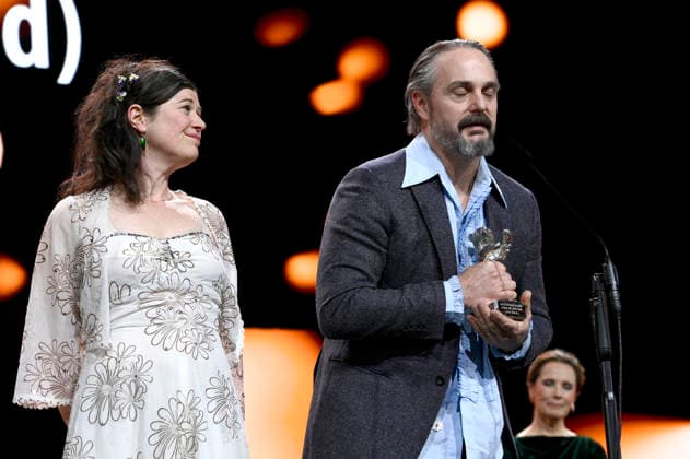 Anna Fitch and Banker White with the Silver Bear for Outstanding Artistic Achievement for Yo Love is a Rebellious Bird at the Closing Ceremony and Award Ceremony at the Berlinale 2026 76 Berlin International Film Festival in the Berlinale Palast Berlin, 21 02 2026 Foto:xN.xKubelkax xFuturexImagex closing_6346