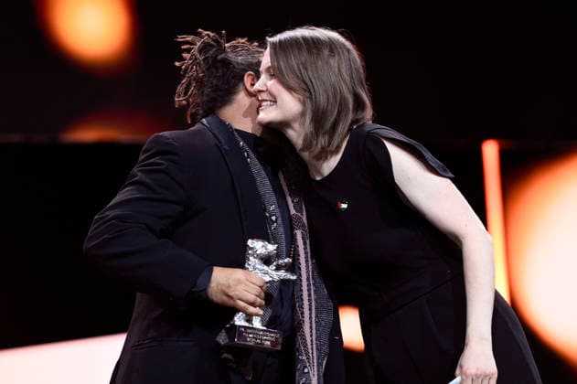 Min Bahadur Bham and Genevieve Dulude de Celles with the Silver Bear for Best Screenplay for Nina Roza at the Closing Ceremony with Award Ceremony at the Berlinale 2026 76 Berlin International Film Festival in the Berlinale Palast Berlin, 21 02 2026 Foto:xN.xKubelkax xFuturexImagex closing_6347