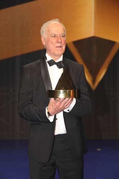 Fritz Fischer receives the Golden Sports Pyramid during the 55 Ball of Sports 2026 in the Festhalle Frankfurt Frankfurt am Main, 21 02 2026 Copyright: xAgenturxWehnertx xM.xGränzdörferx