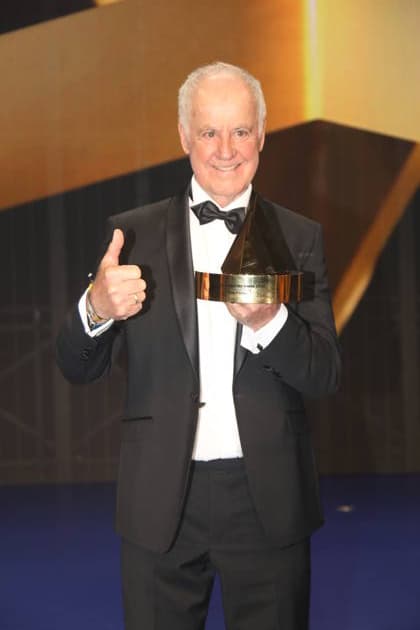 Fritz Fischer receives the Golden Sports Pyramid during the 55 Ball of Sports 2026 in the Festhalle Frankfurt Frankfurt am Main, 21 02 2026 Copyright: xAgenturxWehnertx xM.xGränzdörferx