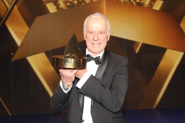 Fritz Fischer receives the Golden Sports Pyramid during the 55 Ball of Sports 2026 in the Festhalle Frankfurt Frankfurt am Main, 21 02 2026 Copyright: xAgenturxWehnertx xM.xGränzdörferx