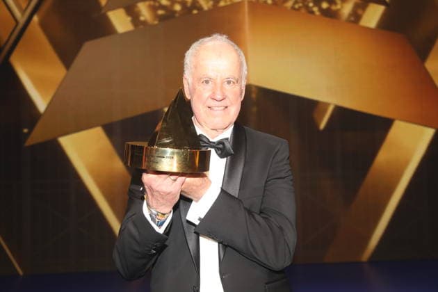 Fritz Fischer receives the Golden Sports Pyramid during the 55 Ball of Sports 2026 in the Festhalle Frankfurt Frankfurt am Main, 21 02 2026 Copyright: xAgenturxWehnertx xM.xGränzdörferx