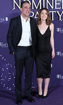 American actor Bobby Cannavale and Australian actress Rose Byrne attend the BAFTA Film Awards Nominees Party at the National Gallery in London, England on Saturday, February 21, 2026.  LON20260221123 RUNExHELLESTAD