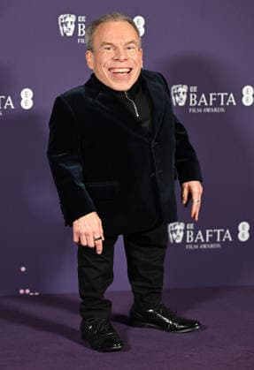 British actor Warwich Davis attends the BAFTA Film Awards Nominees Party at the National Gallery in London, England on Saturday, February 21, 2026.  LON20260221140 RUNExHELLESTAD