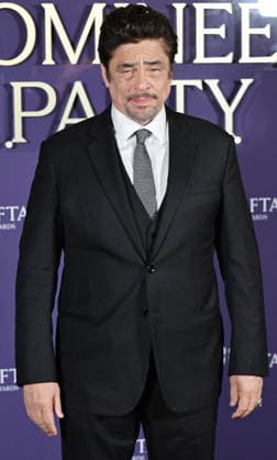 American actor Benicio Del Toro attends the BAFTA Film Awards Nominees Party at the National Gallery in London, England on Saturday, February 21, 2026.  LON20260221114 RUNExHELLESTAD