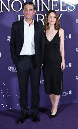 American actor Bobby Cannavale and Australian actress Rose Byrne attend the BAFTA Film Awards Nominees Party at the National Gallery in London, England on Saturday, February 21, 2026.  LON20260221121 RUNExHELLESTAD