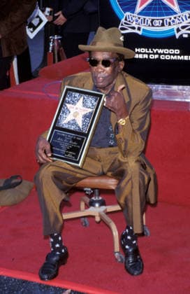 Legend John Lee Hooker Gets Star May 08, 1997; Los Angeles, CA, USA; Legendary blues guitarist JOHN LEE HOOKER receives a star on the Hollywood Walk of Fame.. Copyright: xTerryxLillyx