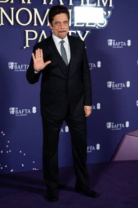 EE BAFTA Film Awards 2026 Nominees Party in London, UK - 21 Feb 2026 Benicio Del Toro attends the Nominees Party for the EE BAFTA Film Awards 2026 at the National Portrait Gallery. London United Kingdom Copyright: xLounisxTiarx xSOPAxImagesx _DSC9689