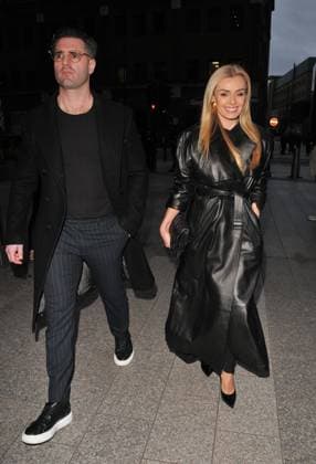 FW a w 2026 fashion show arrivals Guest and Katherine Jenkins at the Julien Macdonald LFW a w 2026 fashion show arrivals, The Shard, London Bridge, on Saturday 21 February 2026 in London, England, UK. CAP CAN CAN London UK Great Britain Copyright: xCanxNguyen CapitalxPicturesx