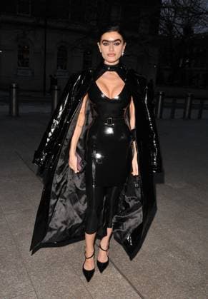 FW a w 2026 fashion show arrivals Sophia Hadjipanteli at the Julien Macdonald LFW a w 2026 fashion show arrivals, The Shard, London Bridge, on Saturday 21 February 2026 in London, England, UK. CAP CAN CAN London UK Great Britain Copyright: xCanxNguyen CapitalxPicturesx