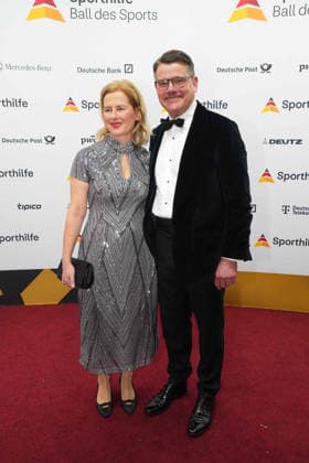 Tanja Raab Rein and Boris Rhein at the Ball des Sports on 21 February 2026 in Frankfurt Ball des Sports 2026 in Frankfurt a Main