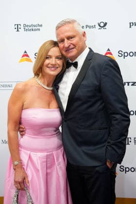 Anna Poschand Stefan Bloecher at the Ball of Sports on 21 02 2026 in Frankfurt Ball of Sports 2026 in Frankfurt a Main