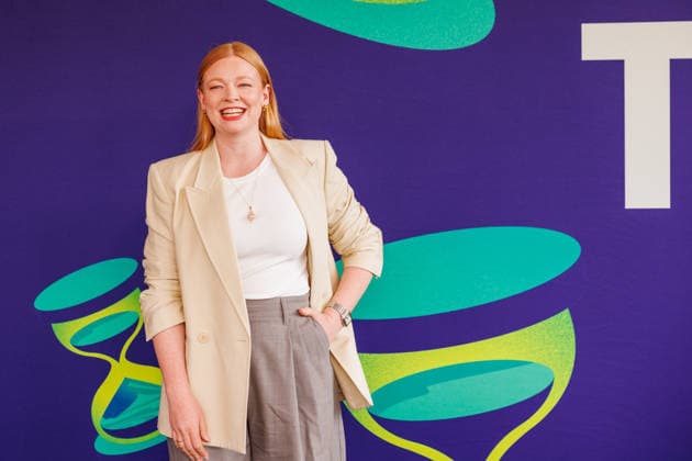 TROPFEST, Sarah Snook walks the the black carpet for Tropfest at Centennial Park in Sydney, Sunday, February 22, 2026. ( NO ARCHIVING SYDNEY NEW SOUTH WALES AUSTRALIA  Copyright: xNADIRxKINANIx 20260222182444058002