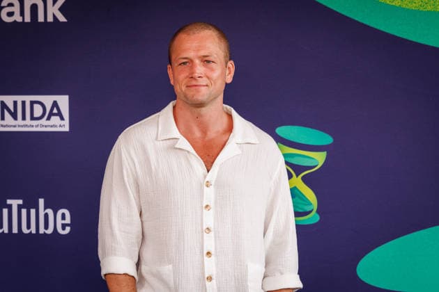 TROPFEST, Taron Egerton (juror actor) walks the the black carpet for Tropfest at Centennial Park in Sydney, Sunday, February 22, 2026. ( NO ARCHIVING SYDNEY NEW SOUTH WALES AUSTRALIA  Copyright: xNADIRxKINANIx 20260222198123319864