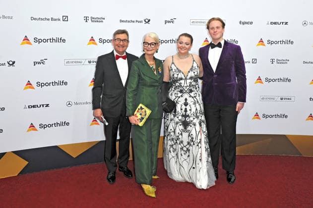 55 Ball of Sports Ann Kathrin Linsenhoff with her family on the occasion of the 55 Ball of Sports on 21 02 2026 in the Festhalle Frankfurt Main 20260221MWI110288