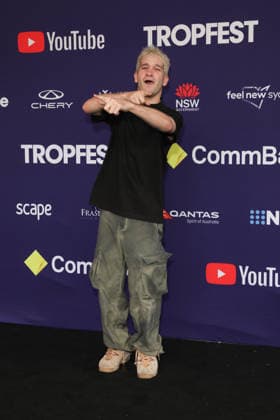 February 22, 2026: DANNY PHILIPPOU attends Tropfest 2026 at Centennial Park on February 22, 2026 in Sydney, NSW Australia  - ZUMAa155 20260222_aaa_a155_052 Copyright: xChristopherxKhouryx