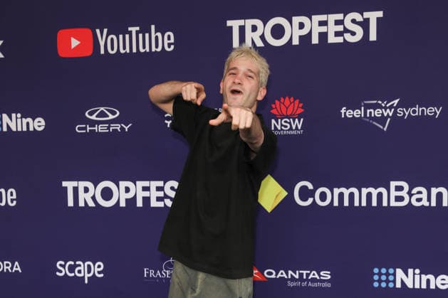 February 22, 2026: DANNY PHILIPPOU attends Tropfest 2026 at Centennial Park on February 22, 2026 in Sydney, NSW Australia  - ZUMAa155 20260222_aaa_a155_061 Copyright: xChristopherxKhouryx