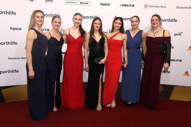 55 Ball des Sports 2026 Frankfurt am Main, 21 02 2026 The rhythmic gymnastics team at the 55 Ball des Sports 2026 in the Festhalle Frankfurt Hessen Copyright: xMatthiasxGränzdörferx