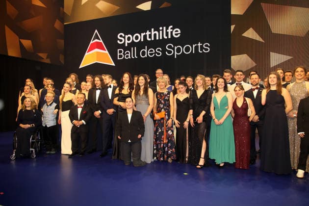 55 Ball des Sports 2026 Frankfurt am Main, 21 02 2026 Athletes on stage at the 55 Ball des Sports 2026 in the Festhalle Frankfurt Hessen Copyright: xMatthiasxGränzdörferx