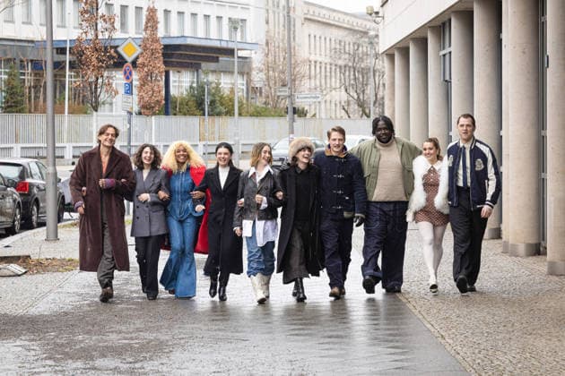 efp Shooting Stars 76 Berlinale Fatlume Bunjaku Albania Kosovo Lucas Englander Austria Violet Braeckman Belgium Salif Cisse France Enno Trebs Germany Danielle Galligan Ireland Tecla Insolia Italy Joes Brauers Netherlands Sofia Tjelta Sydness Norway Cleo Diara Portugal Group picture Outdoor efp Shooting Stars during the 76th Berl Copyright: xEventpressxFuhrx