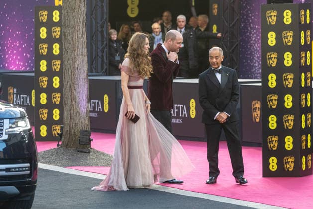 February 22, 2026, London, England, United Kingdom: Prince of Wales WILLIAM and Princess of Wales CATHERINE arrives at BAFTA Awards. London United Kingdom  - ZUMAs262 20260222_zip_s262_003 Copyright: xTayfunxSalcix