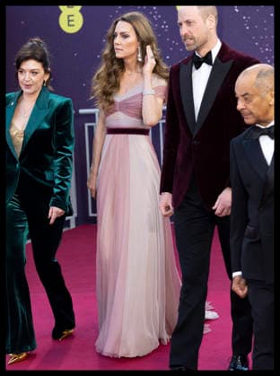 . 22 02 2026. London, United Kingdom. Prince William and Kate Middleton , the Prince and Princess of Wales ,arriving at the BAFTA Film Awards in London.  xStephenxLockx xi-Imagesx IIM-26585-0042