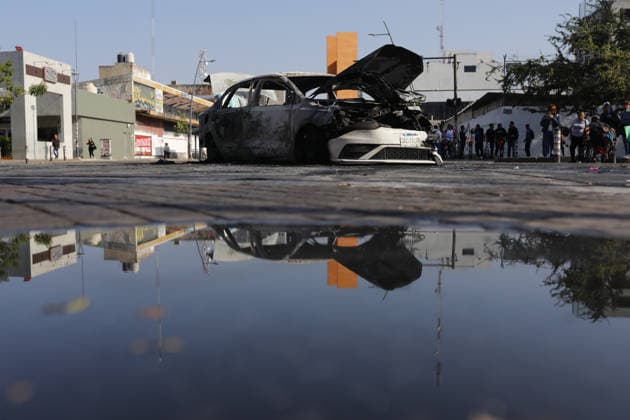 Mexican cartel leader El Mencho killed in military operation GUADALAJARA, JALISCO, MEXICO - FEBRUARY 22: A view of the site where Mexican Army troops killed Nemesio Oseguera Cervantes, known as El Mencho, leader of the Cartel Jalisco Nueva Generacion (Jalisco New Generation), during a federal operation in Guadalajara, Jalisco, Mexico on February 22, 2026. Earlier in the day, armed men blocked several highways in the western state of Jalisco, setting vehicles and trucks on fire in response to the federal security operation in the region Stringer Anadolu Guadalajara Mexico. Editorial use only. Please get in touch for any other usage. Copyright: x2026xAnadoluxStringerx
