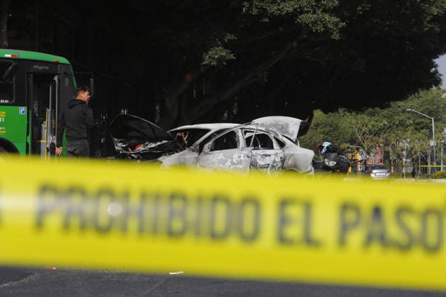 Mexican cartel leader El Mencho killed in military operation GUADALAJARA, JALISCO, MEXICO - FEBRUARY 22: A view of the site where Mexican Army troops killed Nemesio Oseguera Cervantes, known as El Mencho, leader of the Cartel Jalisco Nueva Generacion (Jalisco New Generation), during a federal operation in Guadalajara, Jalisco, Mexico on February 22, 2026. Earlier in the day, armed men blocked several highways in the western state of Jalisco, setting vehicles and trucks on fire in response to the federal security operation in the region Stringer Anadolu Guadalajara Mexico. Editorial use only. Please get in touch for any other usage. Copyright: x2026xAnadoluxStringerx