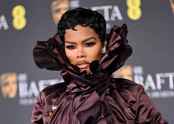 Celebrities arrive at the 2026 BAFTA Film Awards at Royal Festival Hall, London Featuring: Teyana Taylor Where: London, United Kingdom When: 22 Feb 2026 Credit: Cover Images EDITORIAL USE ONLY. NOT FOR USE BY NEWSPAPERS BASED IN THE UK. Copyright: xx coverimg55496750