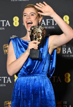 2026 BAFTA Film Awards press room at the Royal Festival Hall, Southbank Centre Featuring: Jesse Buckley Where: London, United Kingdom When: 22 Feb 2026 Credit: Cover Images EDITORIAL USE ONLY. NOT FOR USE BY NEWSPAPERS BASED IN THE UK. Copyright: xx coverimg55497451