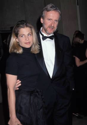 Director James Cameron Mar 14, 1998 - Los Angeles, CA, USA - LINDA HAMILTON with Producer Director Writer JAMES CAMERON at the 48th Annual American Cinema Awards Copyright: xKathyxHutchinsx