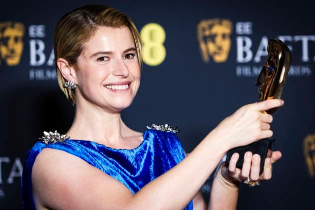 Jessie Buckley with the award for Best Actress in a Leading Role in Hamnet at the BAFTA Film Awards 2026 79th British Academy Film Awards at the Royal Festival Hall London, 22 02 2026 Foto:xJ.xEdwardsx xFuturexImagex bafta_6228