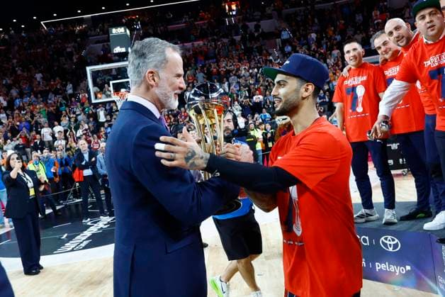 Spanish King Felipe VI during King s Cup Finals match between Real Madrid vs Baskonia in Valencia. 22 February 2026 Cordon Press 
