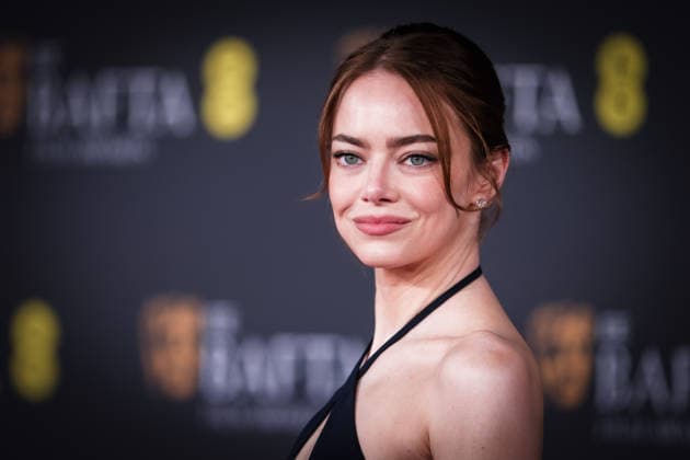 EE BAFTA Film Awards 2026 on Sunday 22 February 2026 Emma Stone on the Red Carpet at the EE BAFTA Film Awards 2026 on Sunday 22 February 2026 at Royal Festival Hall, London. ., Credit:Julie Edwards Avalon  Copyright: xJuliexEdwardsx xAvalonx 1077524059
