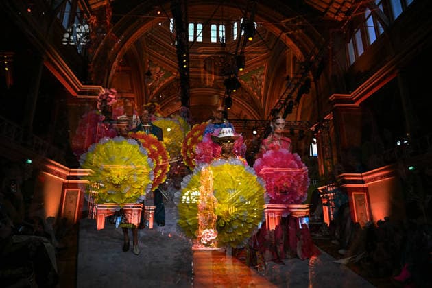 MELBOURNE FASHION FESTIVAL, The Joy Wear runway during Melbourne Fashion Week at the Royal Exhibition Building in Melbourne, Monday, February 23, 2026 ( NO ARCHIVING MELBOURNE VICTORIA AUSTRALIA  Copyright: xJAYxKOGLERx 20260223143191411154