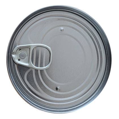 Draufsicht auf eine Konservendose directly above view of can of tinned food (License=RF) Copyright: xZoonar.com ChristianxHorzx 24705538