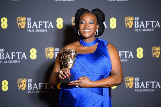 EE BAFTA Film Awards 2026 Winners - Royal Festival Hall, Southbank, London Wunmi Mosaku poses with her BAFTA for Best Supporting Actress in the Winners Room at the EE BAFTA Film Awards 2026 at Royal Festival Hall, Southbank in London, England, UK on Sunday 22 February, 2026., Credit:Justin Ng Avalon UK, England, London, Royal Festival Hall, Southbank Copyright: xJustinxNgx xAvalonx 1077638403