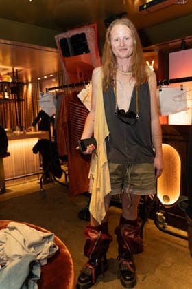 London Fashion Week: Leo Prothmann shows his AW26 Cabana collection at the Mandrake Hotel. Backstage.  Copyright: xcristinaxmasseix xipa-agency.netx xx IPA_Agency_IPA71931732