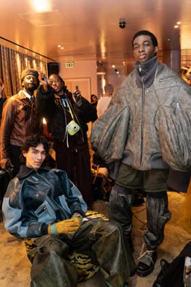 London Fashion Week: Leo Prothmann shows his AW26 Cabana collection at the Mandrake Hotel. Backstage.  Copyright: xcristinaxmasseix xipa-agency.netx xx IPA_Agency_IPA71932500
