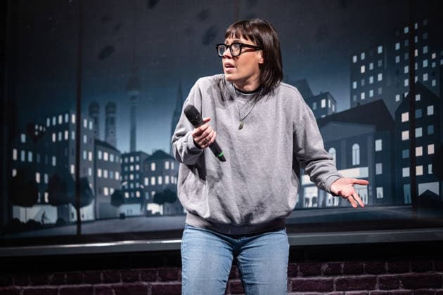 Launch of the new comedy news format Fun Facts News im Netz Eva Karl Faltermeier on stage World premiere FunFacts at the Delphi Filmpal Copyright: xEventpressxFuhrx