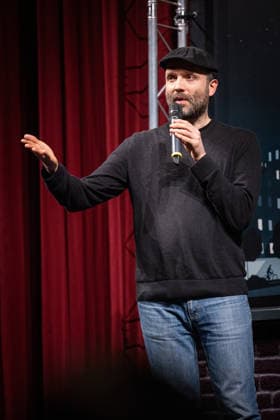 Launch of the new comedy news format Fun Facts News on the net Marc Uwe Kling on stage World premiere FunFacts at the Delphi Filmpalast in Be Copyright: xEventpressxFuhrx