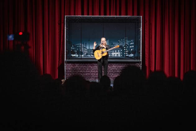 Launch of the new comedy news format Fun Facts News on the net Dota Kehr on stage World premiere FunFacts at the Delphi Filmpalast in Berlin Launc Copyright: xEventpressxFuhrx
