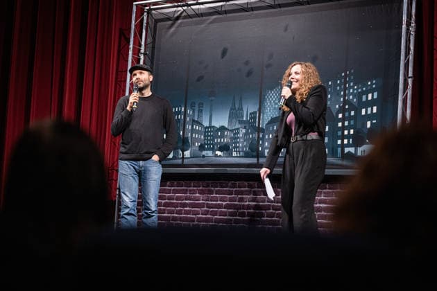 Launch of the new comedy news format Fun Facts News im Netz Marc Uwe Kling, Sarah Bosetti on stage World premiere FunFacts at Copyright: xEventpressxFuhrx